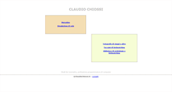 Desktop Screenshot of claudiochiossi.it
