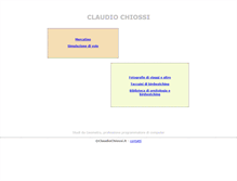 Tablet Screenshot of claudiochiossi.it